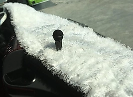 Torpido Peluşu - Peluş Torpido Örtüsü BEYAZ