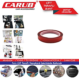 Silikonlu Çift Taraflı Bant 15mm x 5 Metre