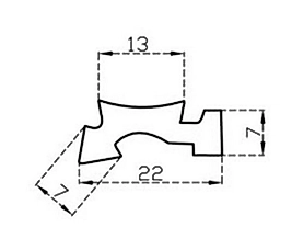 Otobüs Bagaj Menteşe Lastiği - Fitili / Metre
