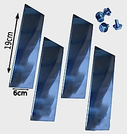 Piramit Fırfır Küçük Boy 19cm Takım - 4 ad.