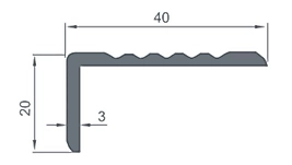 Alüminyum Köşebent Geniş 20x40/5 Metre