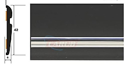 Otobüs Kordon Çıtası - Yan Yapışma Çıta Kod:25A / Metre