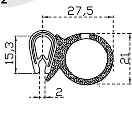 Bagaj Fitili Kalın Borulu BP11372 / Metre