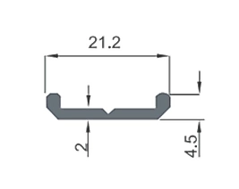 Tavan Alüminyum Çıtası / 5 metre